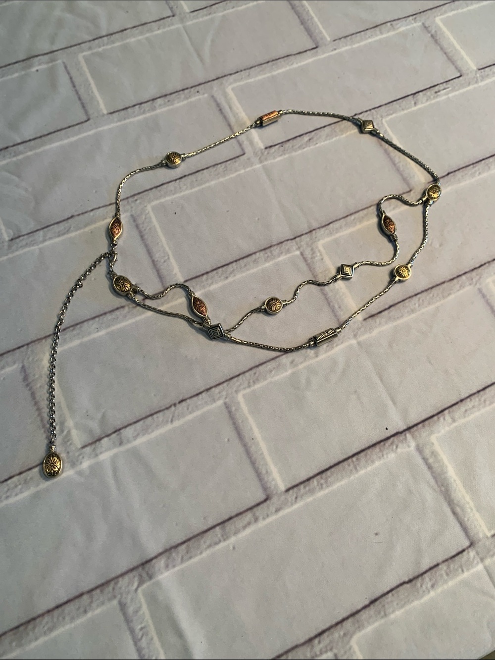 Delicate Two-Tone Link Waist Belt